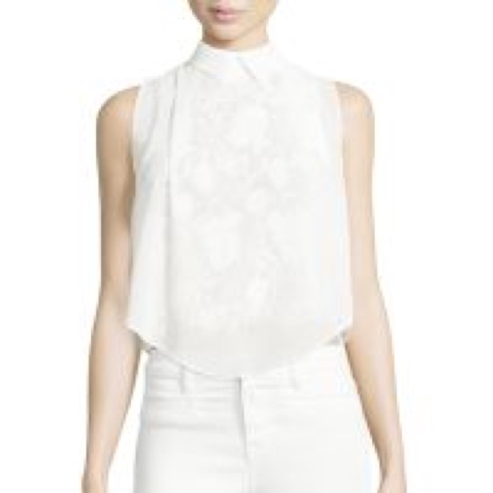 Lace Underlay Sleeveless Top