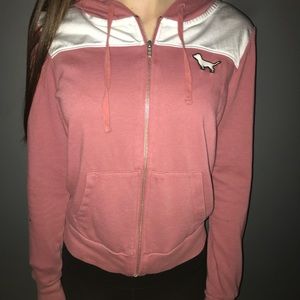 VS PINK rose zip up