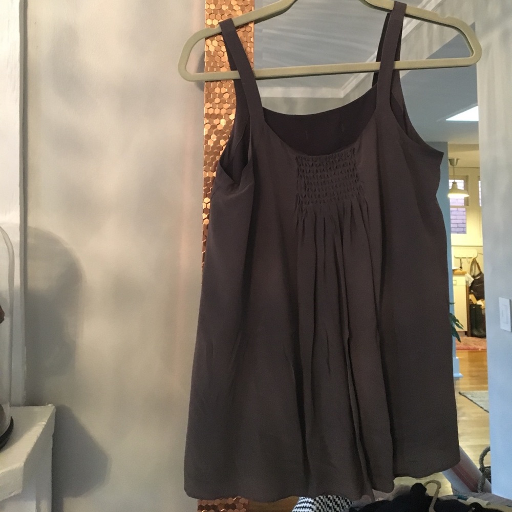 Grey silk Cami