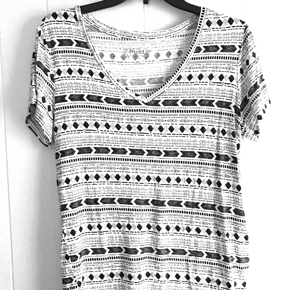 Black and white shirt