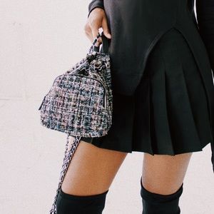 Zara Chanel inspired tweed bag