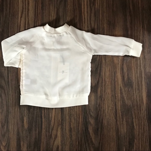 🆕NWT 7 For All Mankind shabby Chic Bomber - Picture 4 of 6