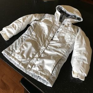 Columbia White Winter Jacket - Youth