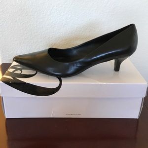 Nine West black Kitten heels