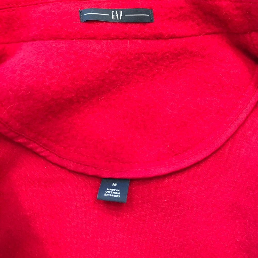 Gap Size Medium Red Double-Breasted Jacket - image 4