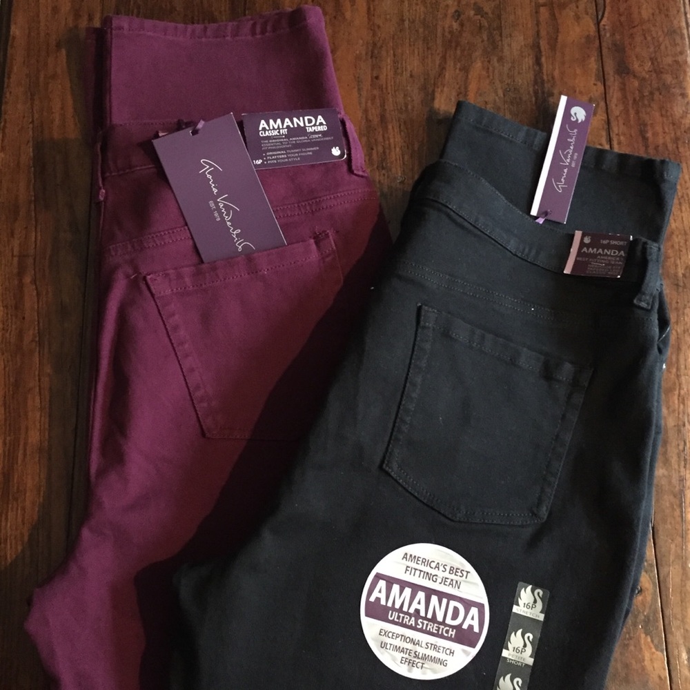 Set of 2 Brushed Cotton Classic Fit Jeans “Amanda”