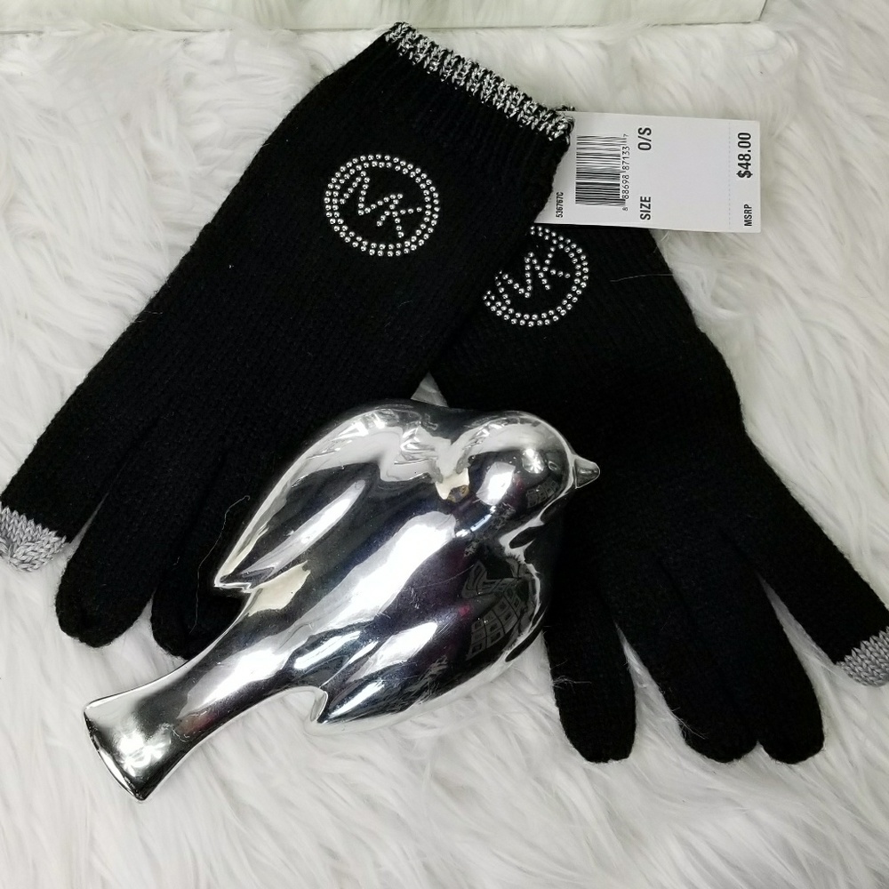 🎄🎁MICHAEL KORS GLOVES / MITTENS BLACK