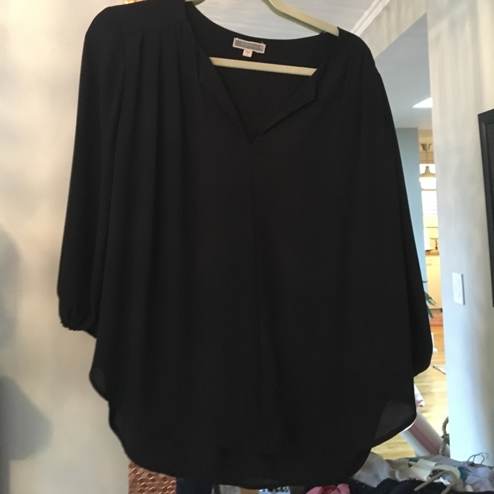Black silk tunic