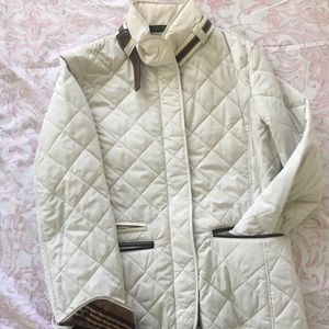 Ralph Lauren Ivory Quilted Jacket