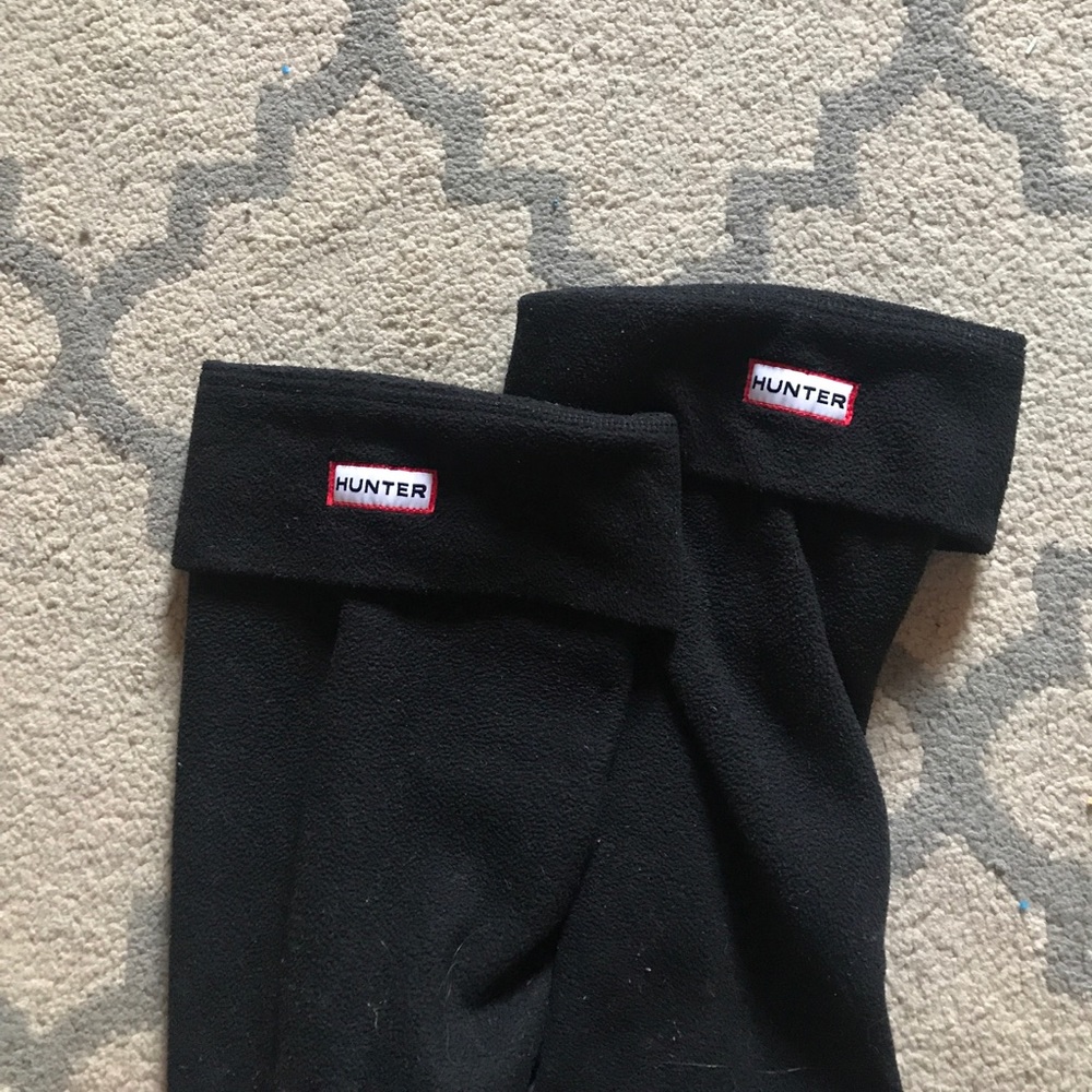black fleece hunter boot socks