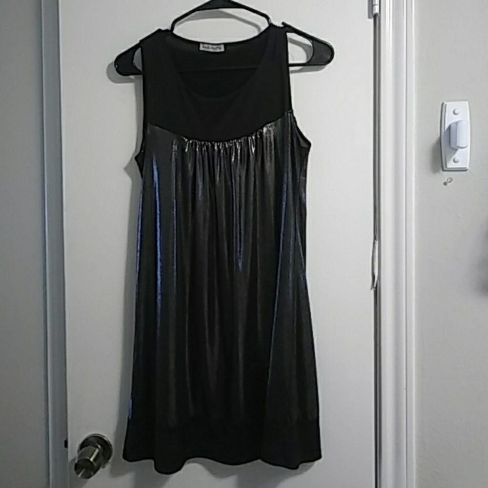 Metallic black dress