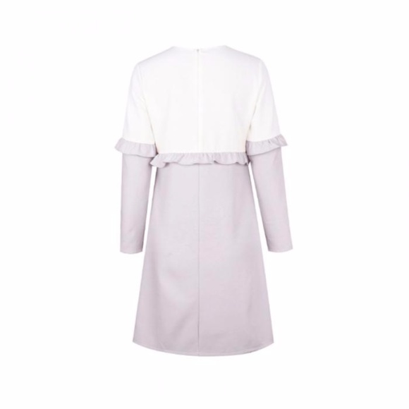 LAST ONE! Color blocked ruffle bust dress - Picture 5 of 6