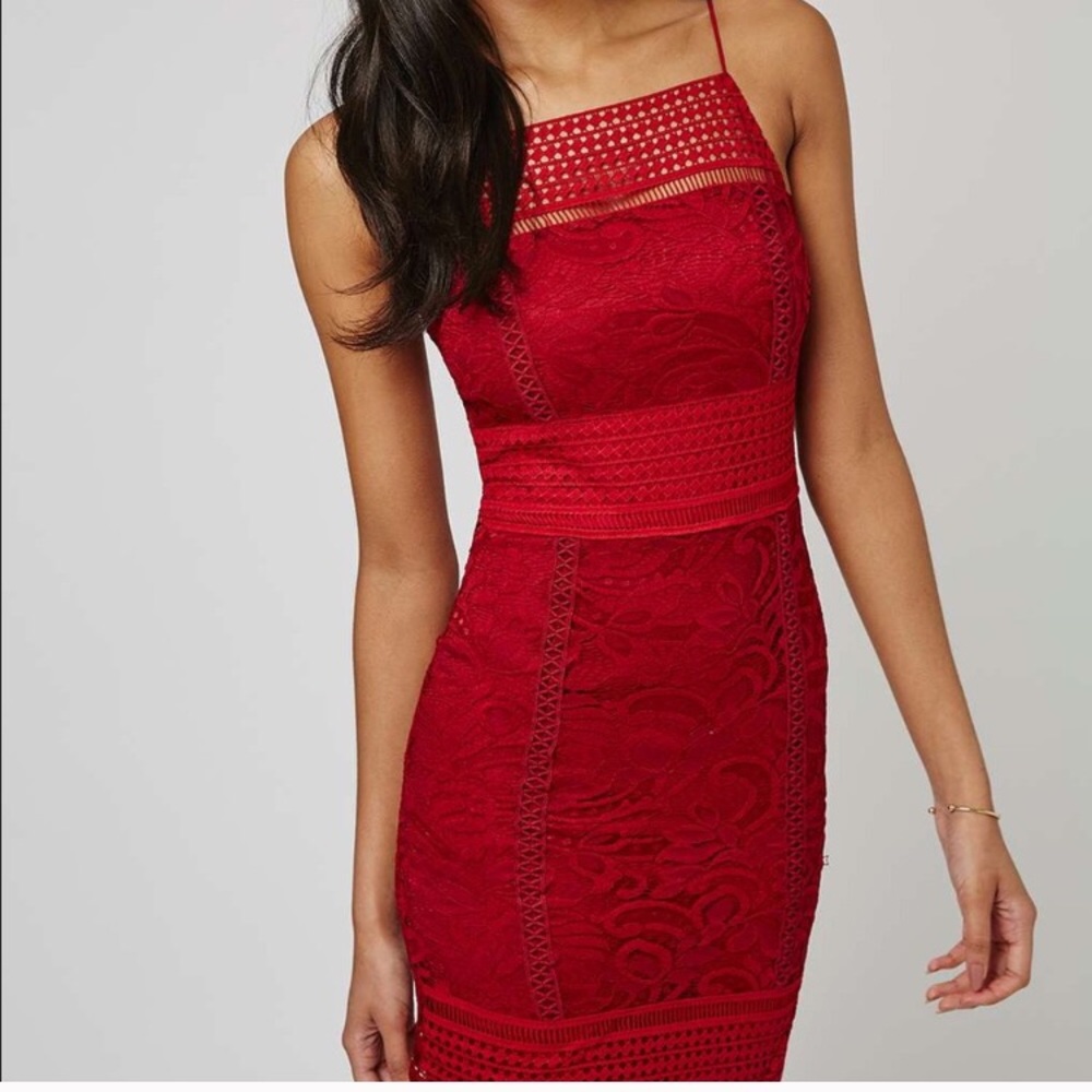 Topshop lace dress