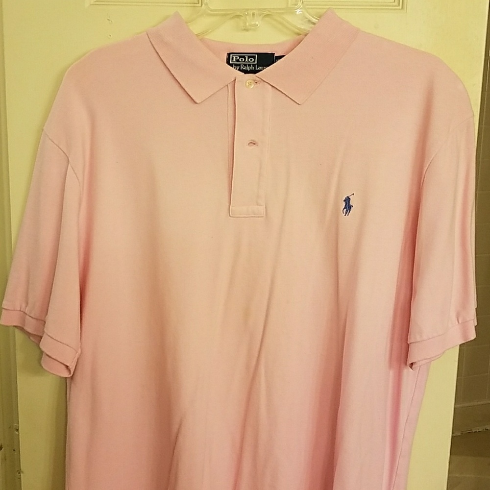 Mens pink Ralph lauren Polo shirt