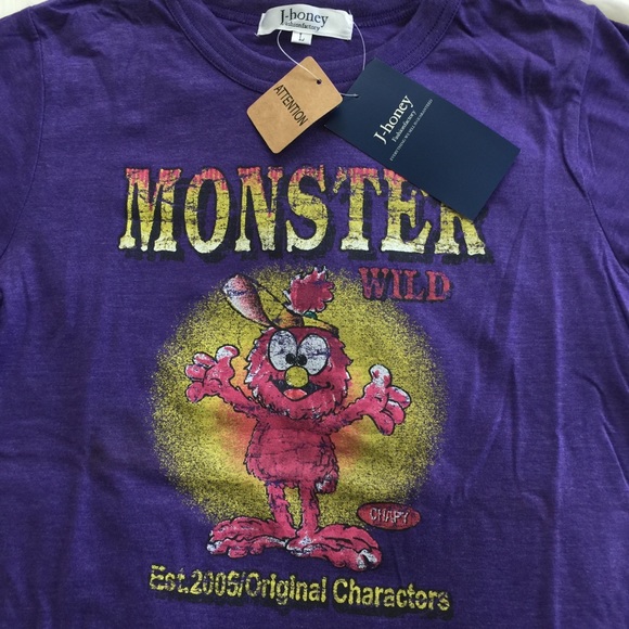 J-Honey(Japanese Brand) Monster Tee - Picture 2 of 6