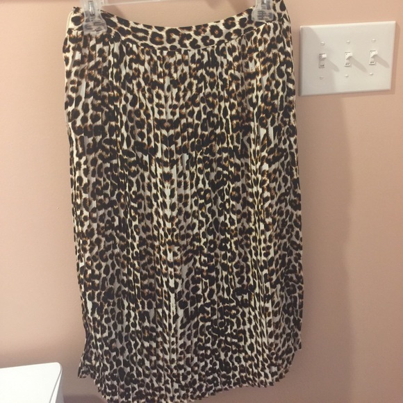 express leopard skirt