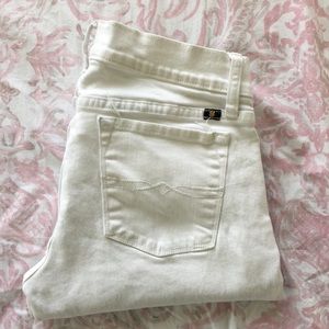 Lucky Brand White Cropped Jeans