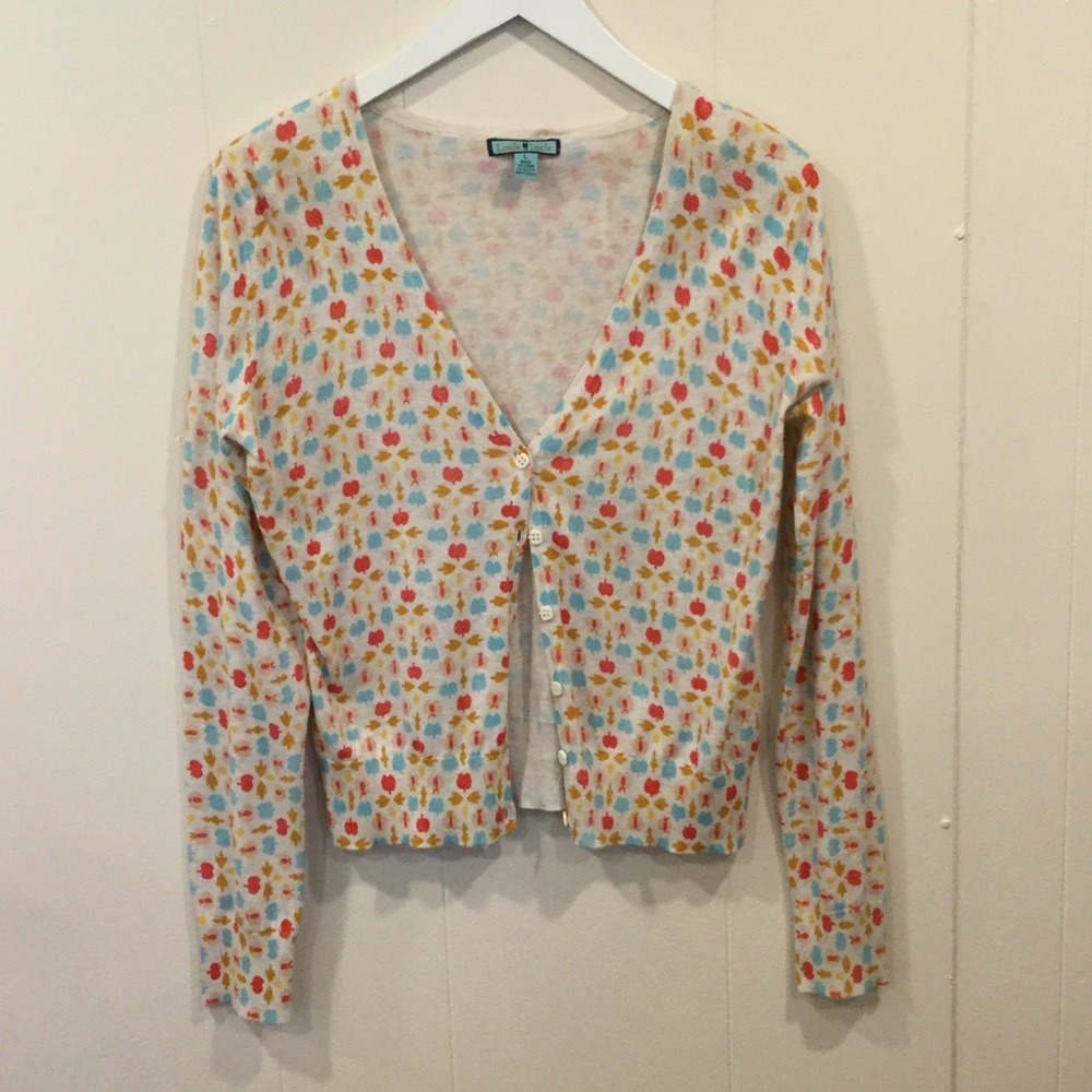 an apple a day cardigan