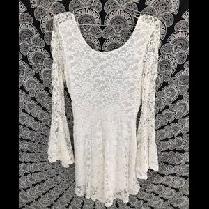 Open back mini-dress