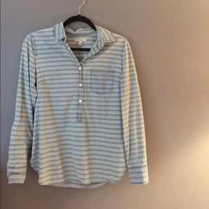 Cotton JCrew Chambray Popover
