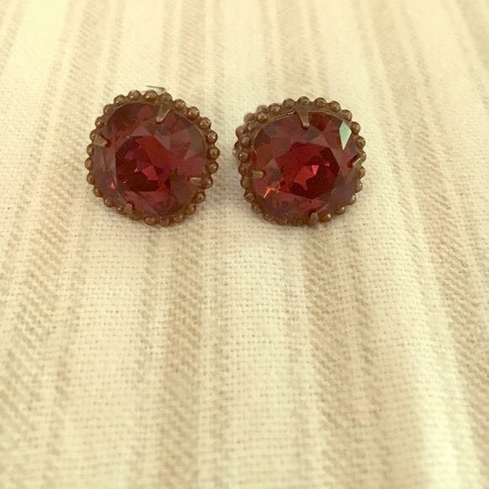 Maroon & Gold Sorrelli earrings