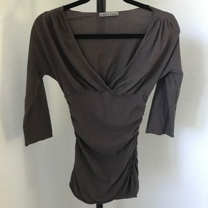 Velvet by Graham & Spencer top - taupe - medium