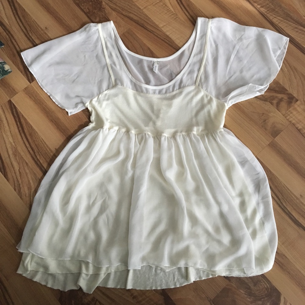 Free People Corset baby doll top