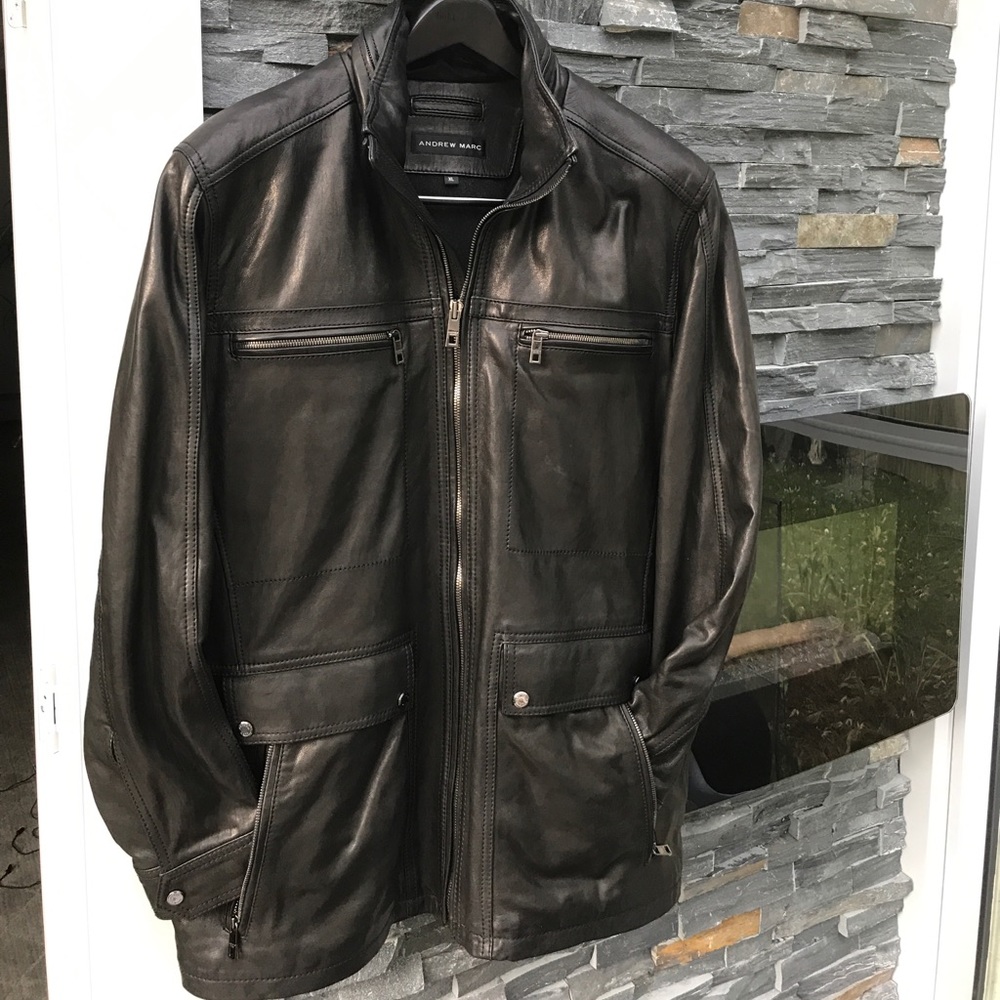 ❄️Andrew Marc Men’s Leather Jacket