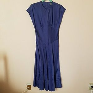 Vintage blue flared dress