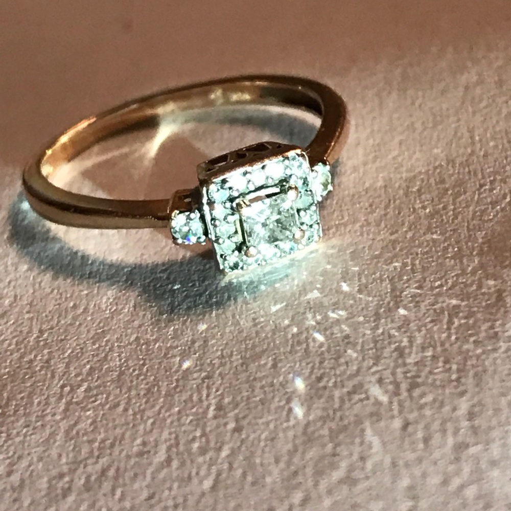 Zales Diamond engagement ring in 10 k rose gold
