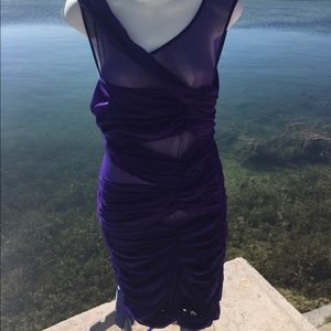 Purple Jersey Knit Dress