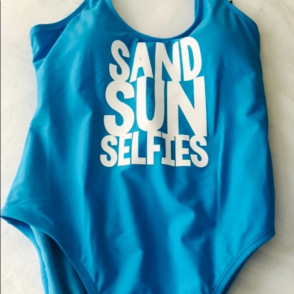 Final Markdown 🤑 Aqua Blue Swimsuit - Picture 5 of 6