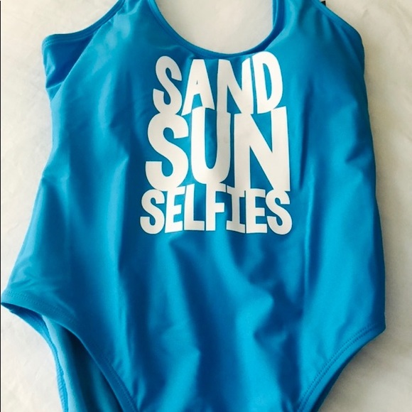 Final Markdown 🤑 Aqua Blue Swimsuit - Picture 5 of 6