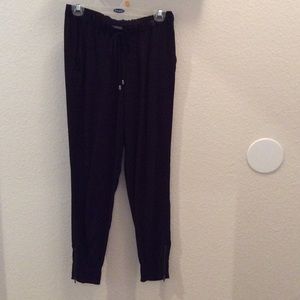 Stylus Black Drawstring Harem Pants