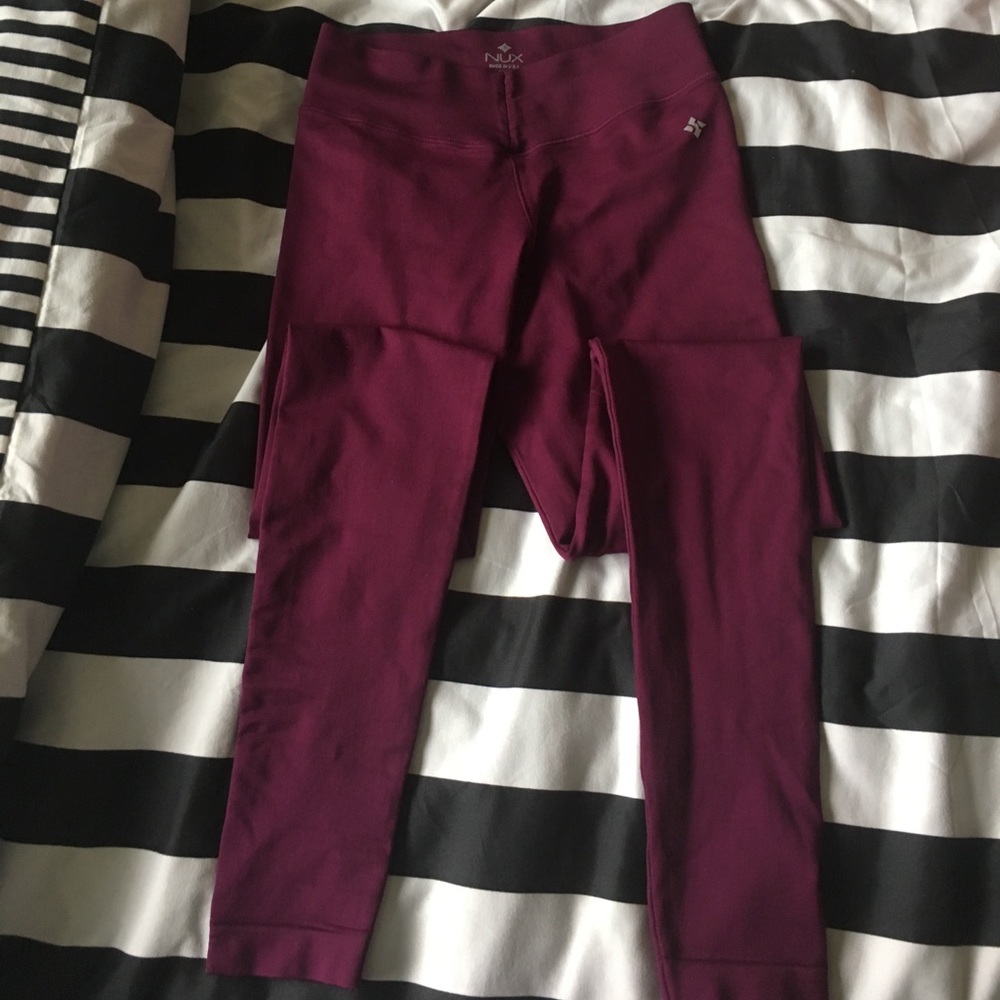 NUX merlot color leggings - XS