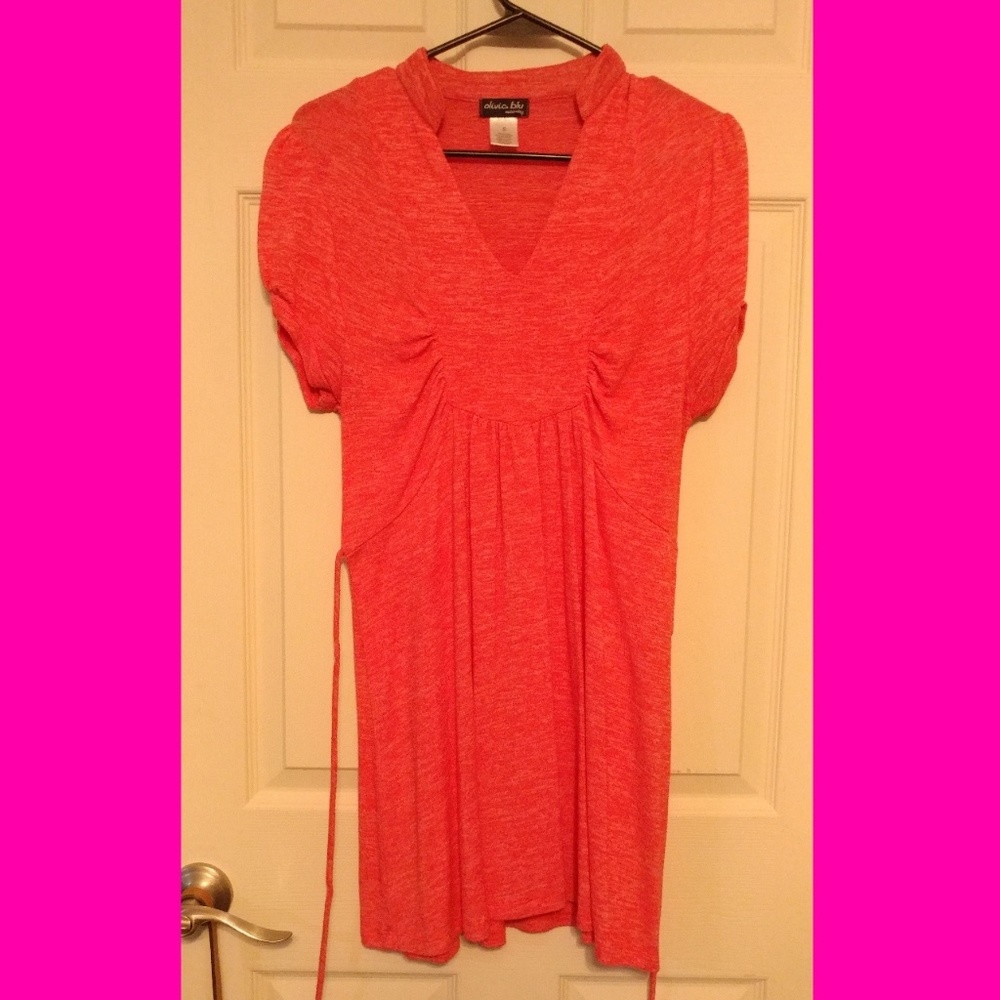 **SOLD** Orange maternity dress