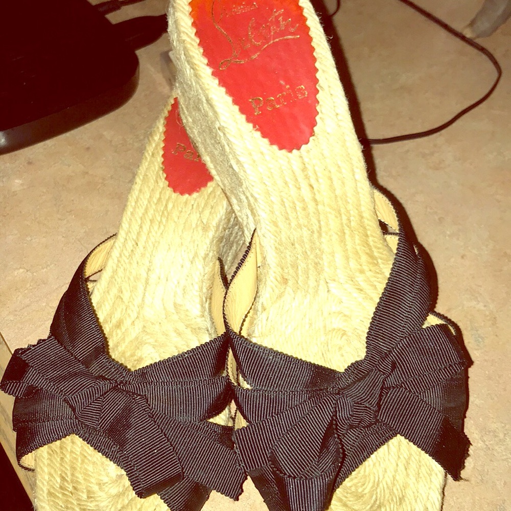 Christian Louboutin wedge sandals