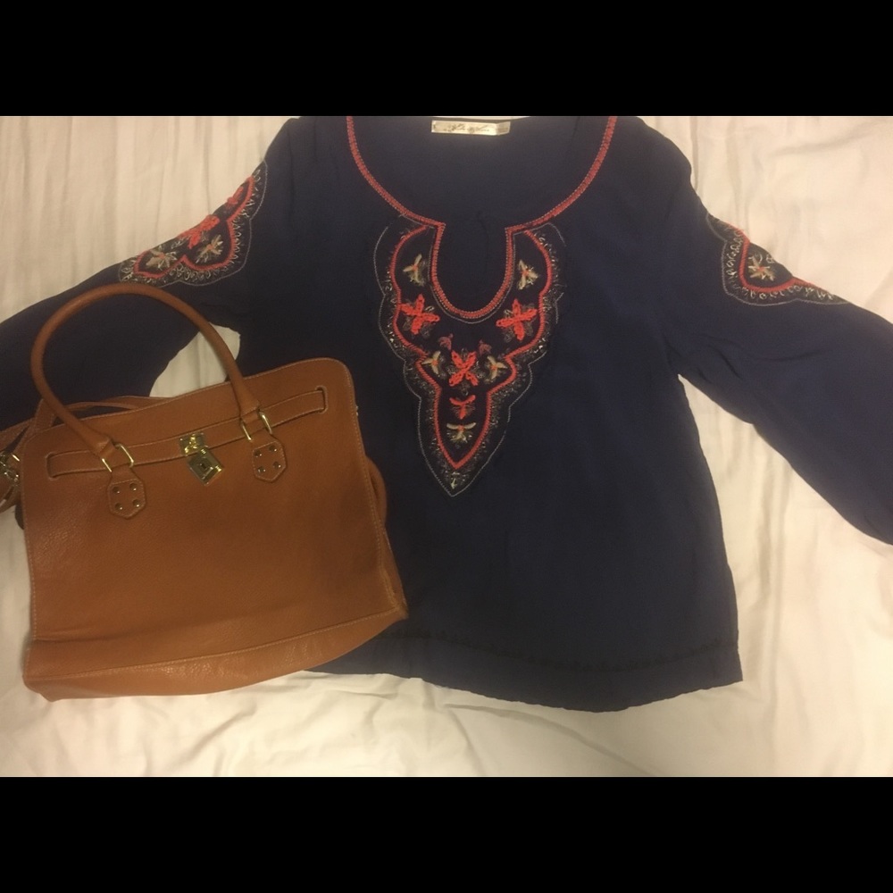 Boho embroidered shirt