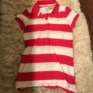 NWT pink and white top