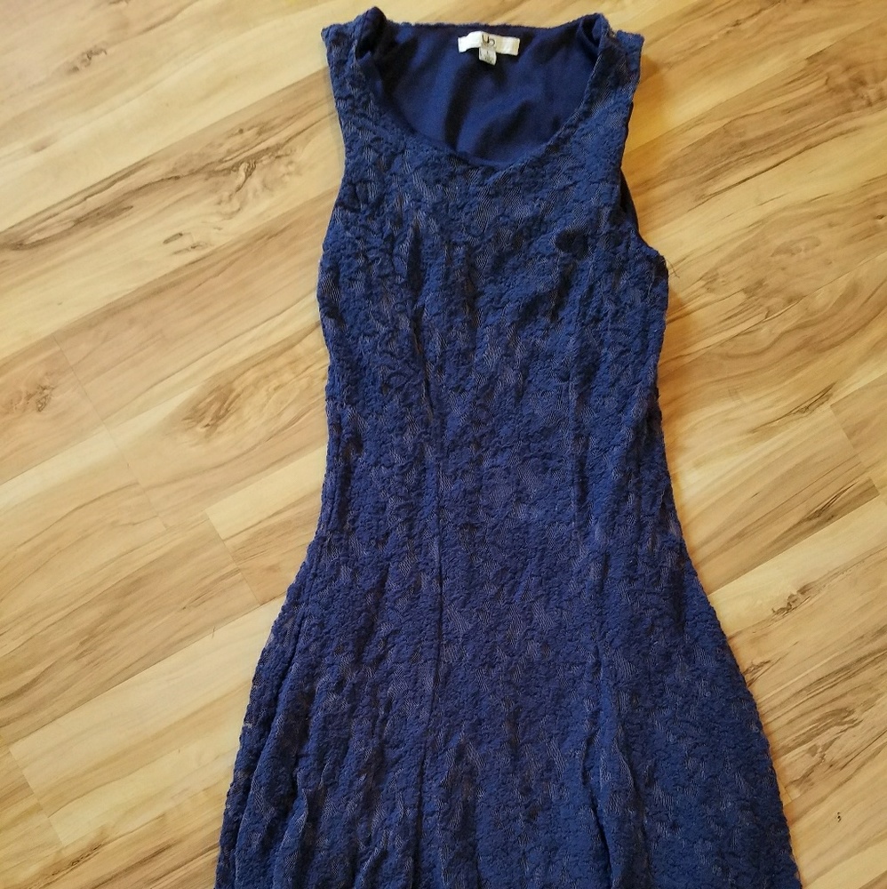 Blue lace boutique dress