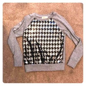 🎀 Michael Kors Gray Sequins Long Sleeve Shirt 🎀