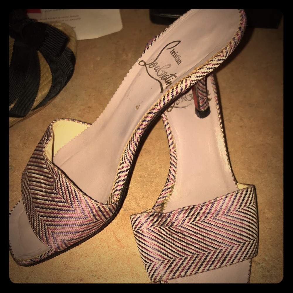 Christian Louboutin slide high heels