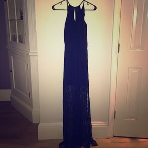 Black Lace Long Dress