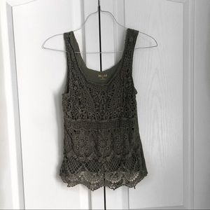 ❌Green Crochet Tank Top