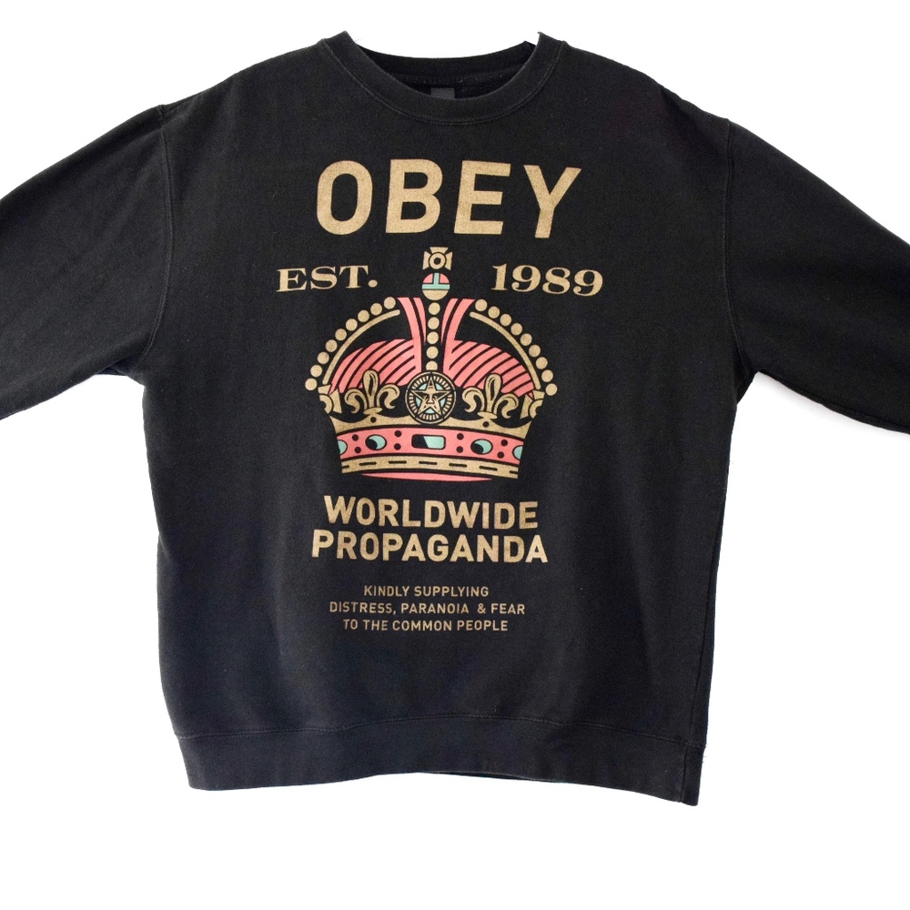 Men's Obey Original Black Sweatshirt