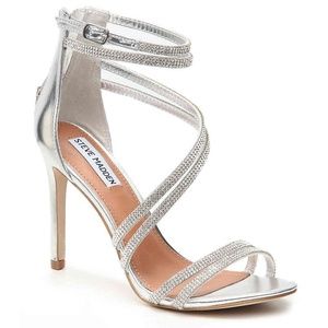 Steve Madden Silver Shoes 8.5m Womens