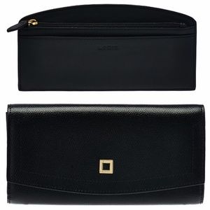 LODIS Italian Black Leather RFID Wallet