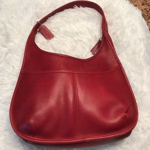 Coach Red Leather Vintage Bag