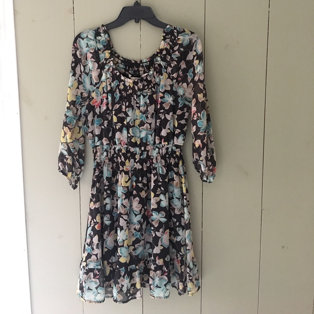 American Rag black floral dress 💋