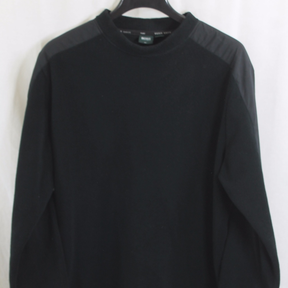 HUGO BOSS BLACK GOLF PULLOVER SWEATER LARGE